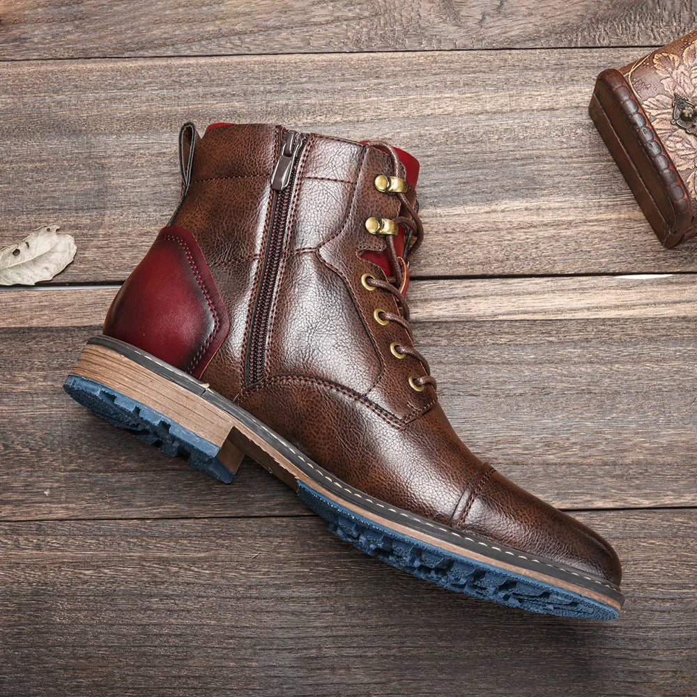 RegalWalk™ - Premium Leather Oxford Boots