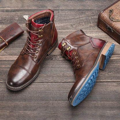 RegalWalk™ - Premium Leather Oxford Boots