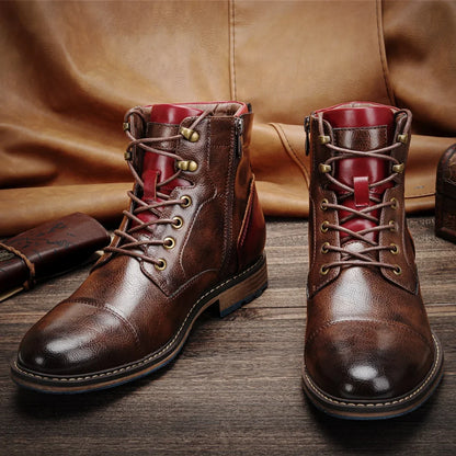 RegalWalk™ - Premium Leather Oxford Boots