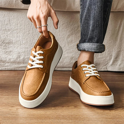 Oak & Urban™ Genuine Leather Sneakers