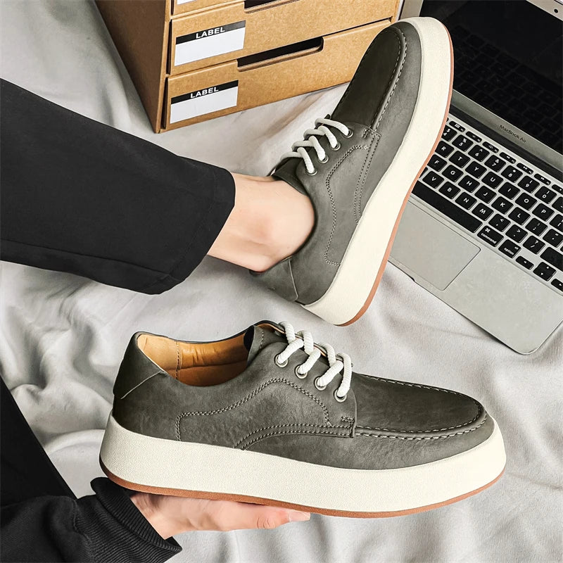 Oak & Urban™ Genuine Leather Sneakers